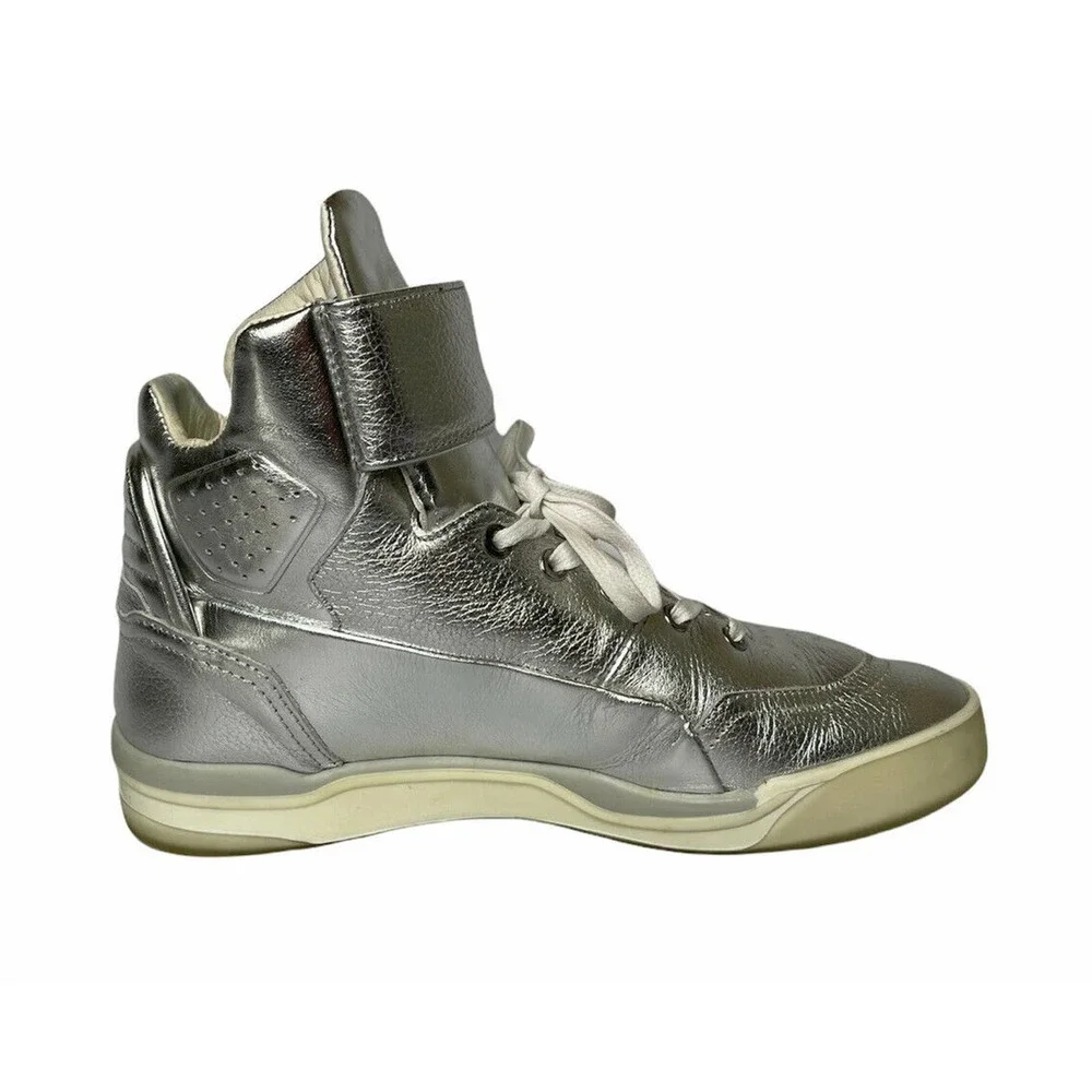 Mens Alexander Mcqueen x Puma Move Mid Metallic Silver Sneakers 361673-01 US 8.5